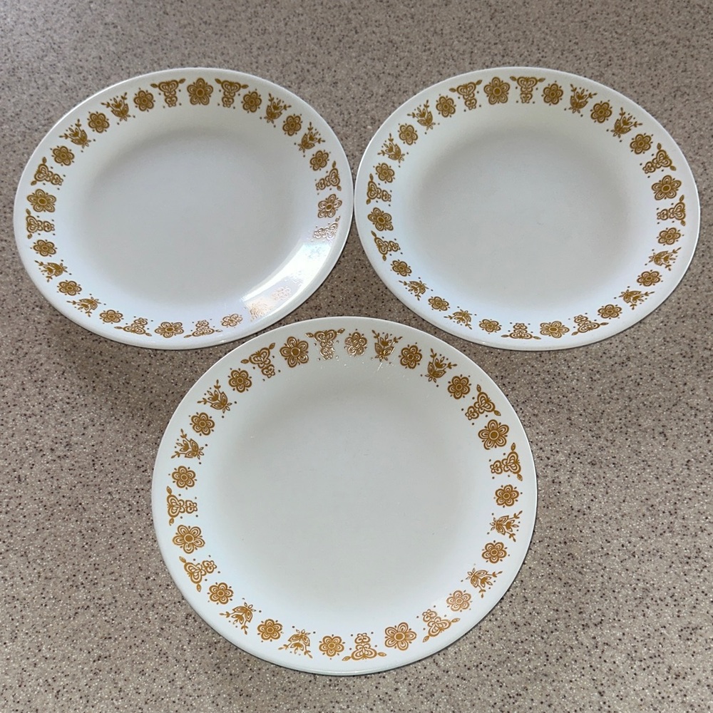 Corelle Butterfly Gold Luncheon Plates
- Set of 3